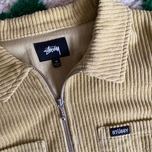 STUSSY GREEN QUARTER ZIP